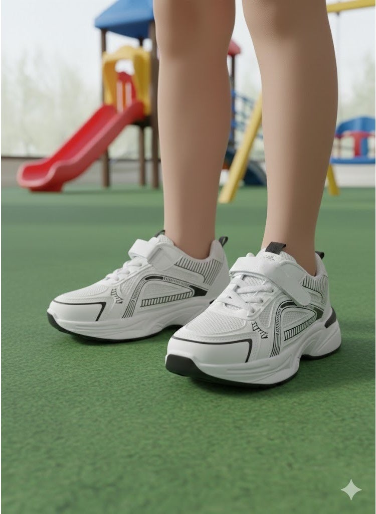 كوتشي حذاء أطفال رياضي مريح وخفيف الوزن – تصميم عملي للمدرسة واللعب اليومي - مقاس 27 - Image 3